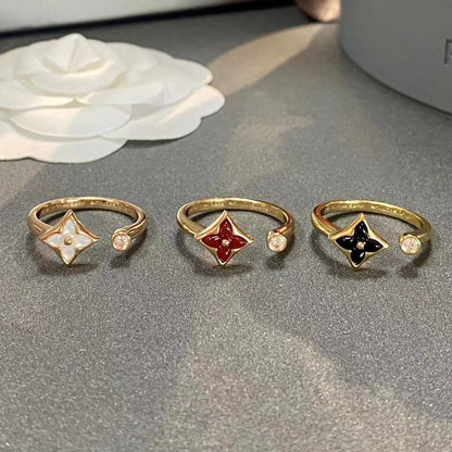 [Triumph Jewelry]STAR 1 DIAMOND OPEN RING