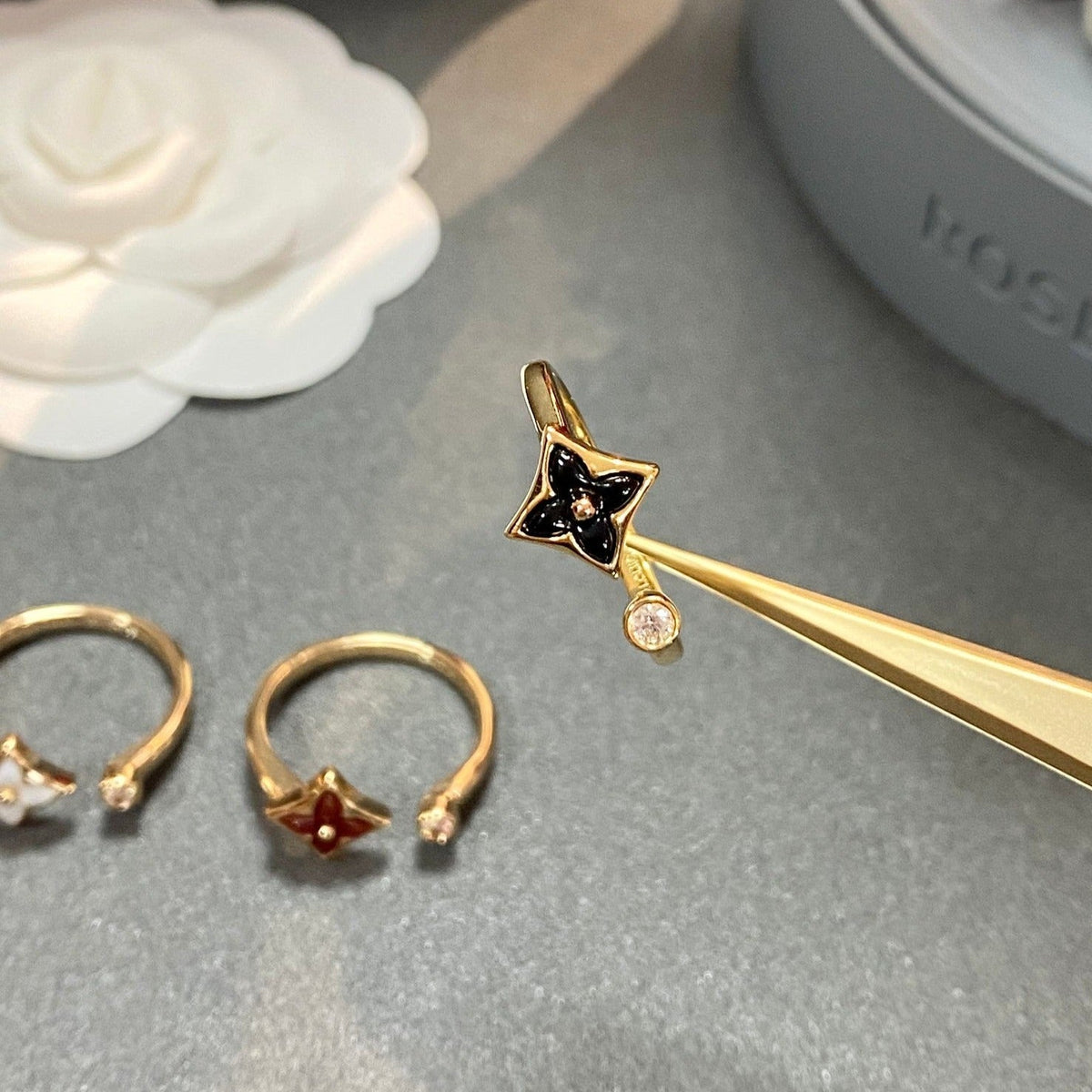 [Triumph Jewelry]STAR 1 DIAMOND OPEN RING