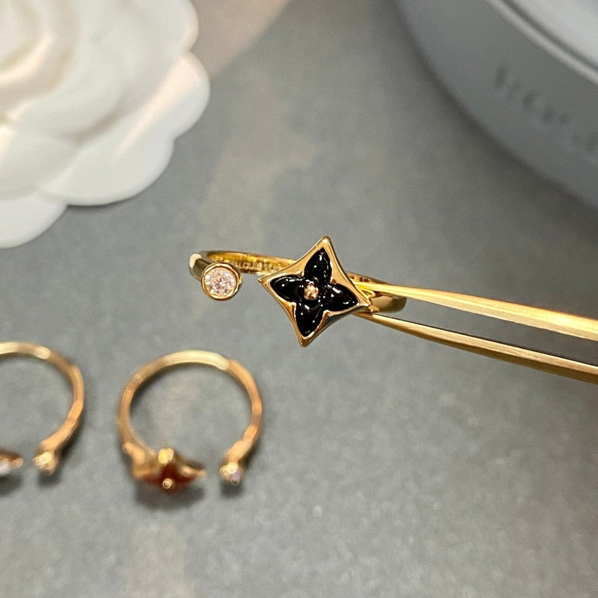 [Triumph Jewelry]STAR 1 DIAMOND OPEN RING