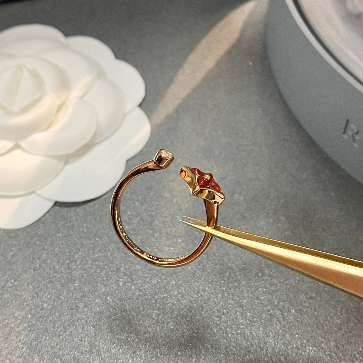[Triumph Jewelry]STAR 1 DIAMOND OPEN RING