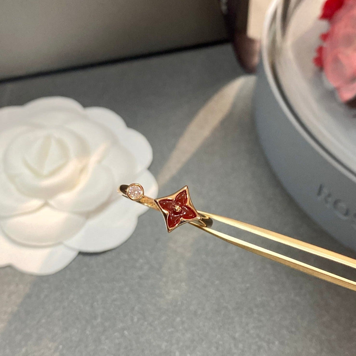 [Triumph Jewelry]STAR 1 DIAMOND OPEN RING