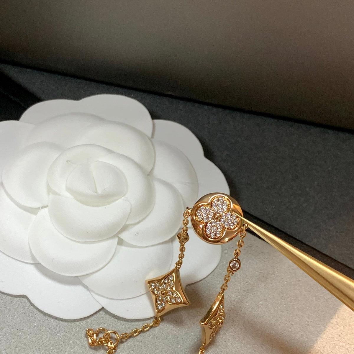[Triumph Jewelry]STAR AND SUN 4 MOTIFS GOLD DIAMONDS BRACELET