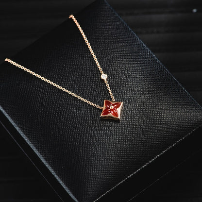 [Triumph Jewelry]STAR NECKLACE PINK GOLD 1 DIAMOND