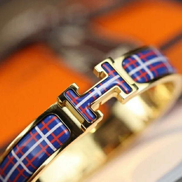 [Triumph Jewelry]H TARTAN BRACELET 12MM