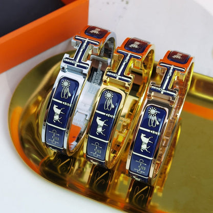 [Triumph Jewelry]H COUVERTURES DARK BLUE BRACELET