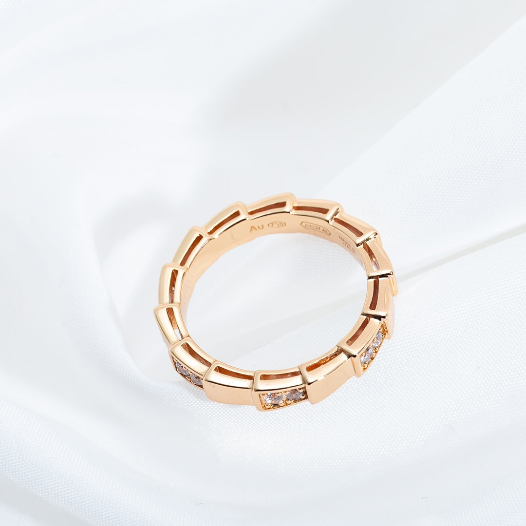 [Triumph Jewelry]SERPENTI RING PINK GOLD  3MM