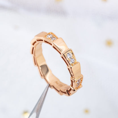 [Triumph Jewelry]SERPENTI RING PINK GOLD  3MM