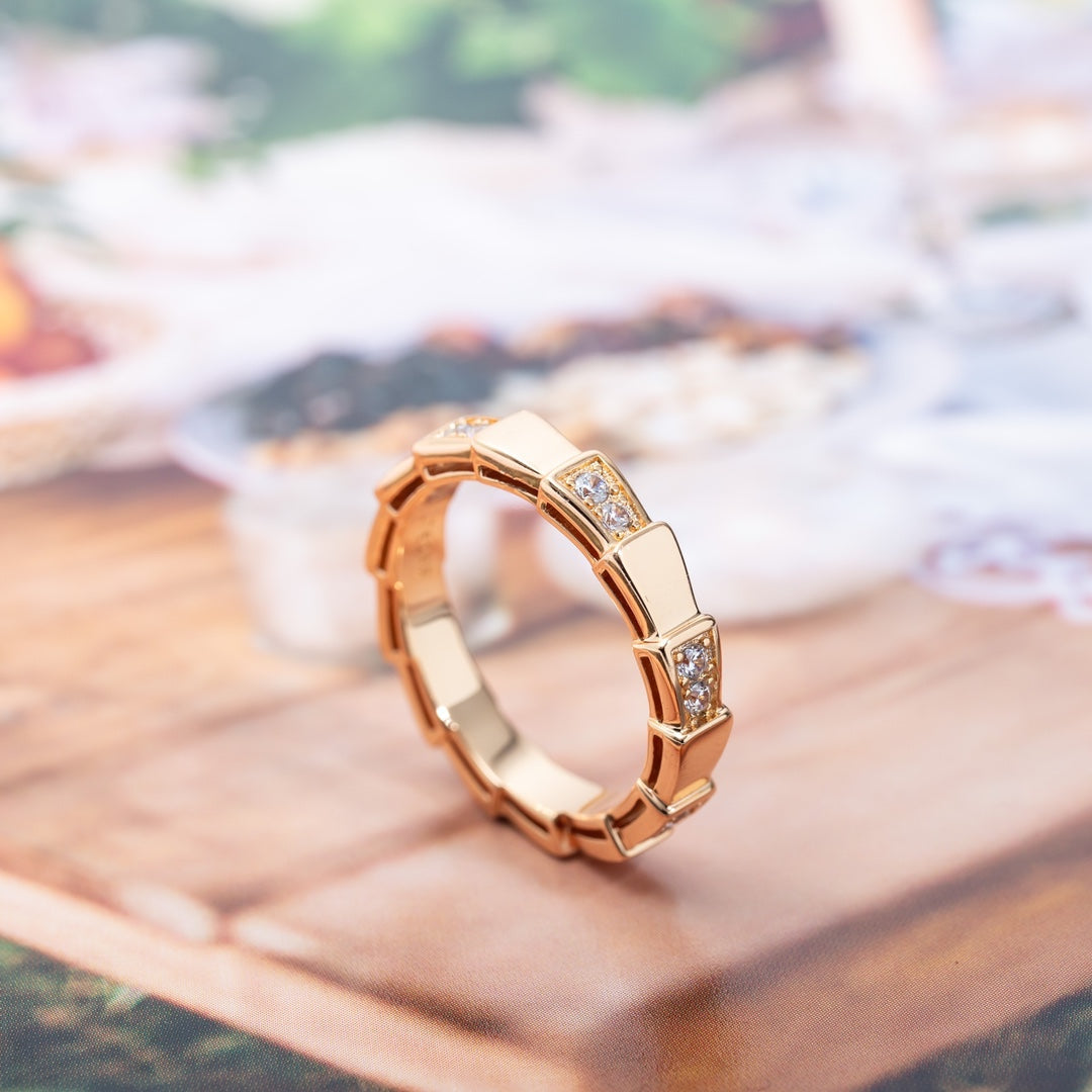 [Triumph Jewelry]SERPENTI RING PINK GOLD  3MM