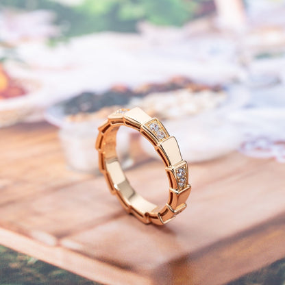 [Triumph Jewelry]SERPENTI RING PINK GOLD  3MM