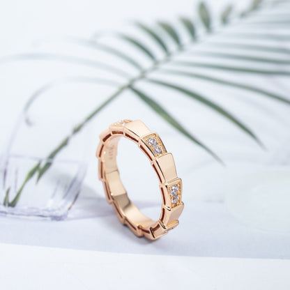 [Triumph Jewelry]SERPENTI RING PINK GOLD  3MM