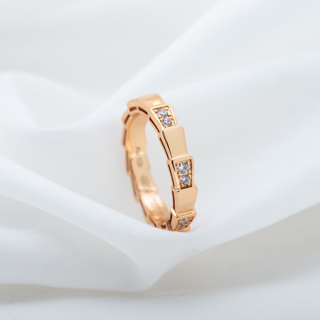 [Triumph Jewelry]SERPENTI RING PINK GOLD  3MM