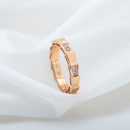 [Triumph Jewelry]SERPENTI RING PINK GOLD  3MM