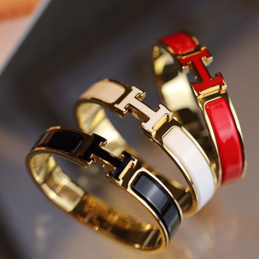 [Triumph Jewelry]H BRACELET 12MM GOLD