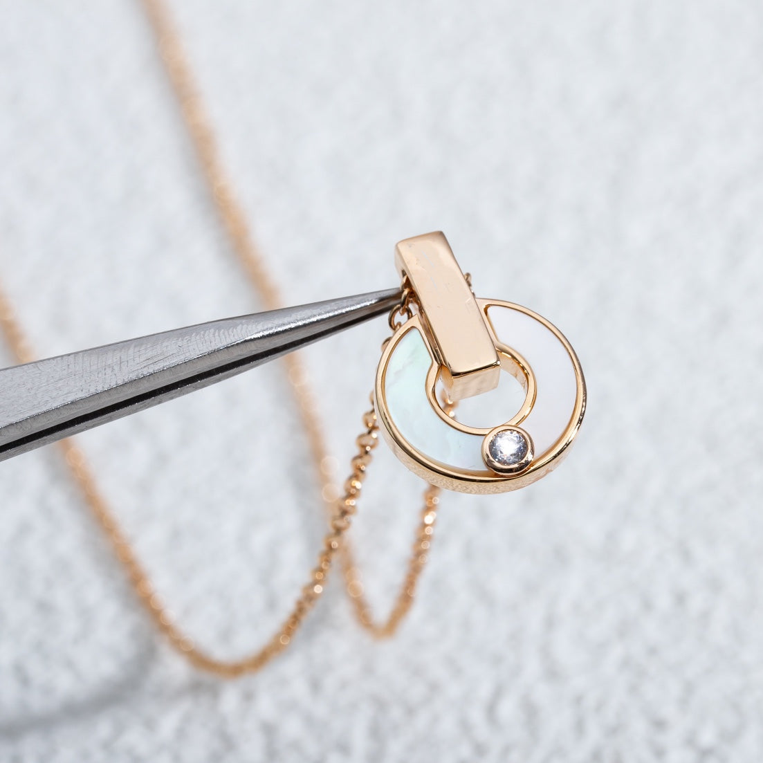 [Triumph Jewelry]GARI NECKLACE PINK GOLD MOP