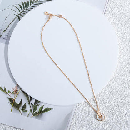 [Triumph Jewelry]GARI NECKLACE PINK GOLD MOP
