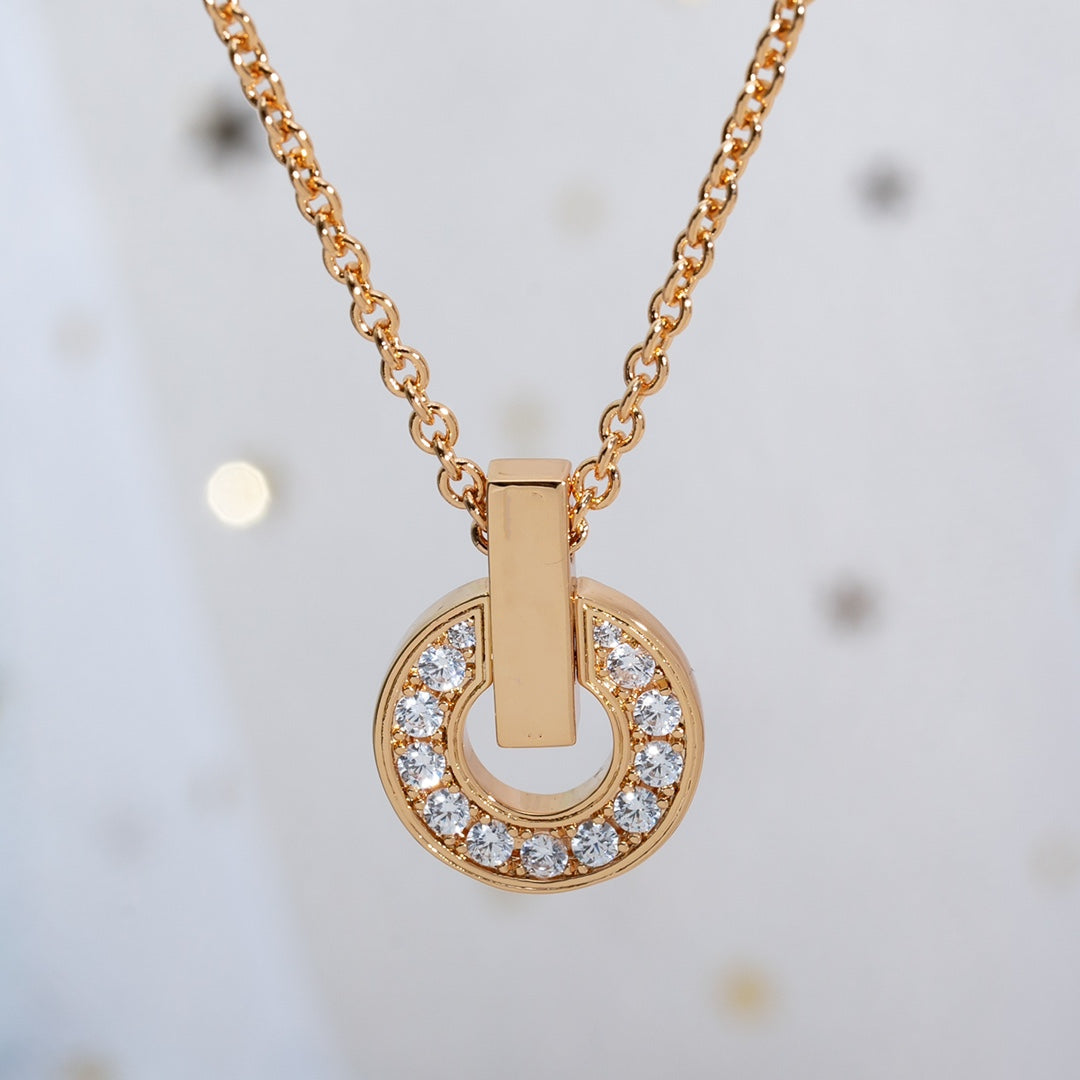 [Triumph Jewelry]GARI NECKLACE PINK GOLD DIAMOND