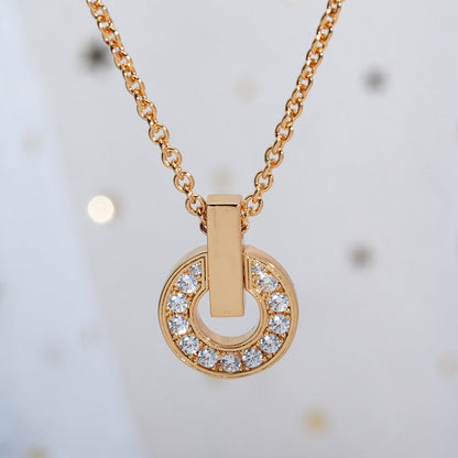 [Triumph Jewelry]GARI NECKLACE PINK GOLD DIAMOND