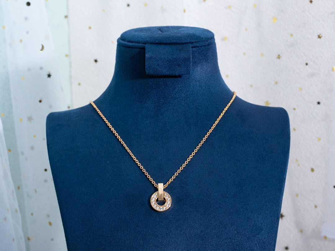 [Triumph Jewelry]GARI NECKLACE PINK GOLD DIAMOND