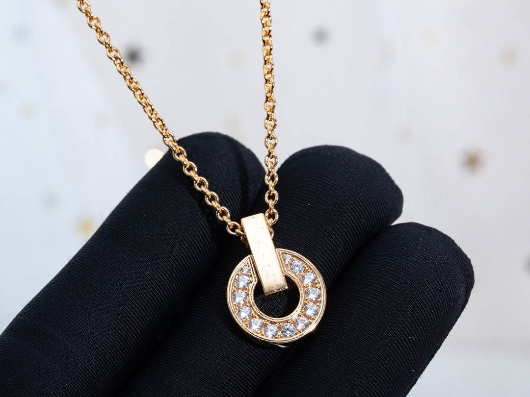 [Triumph Jewelry]GARI NECKLACE PINK GOLD DIAMOND