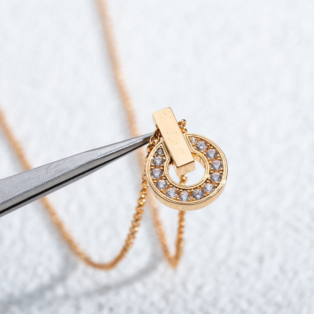 [Triumph Jewelry]GARI NECKLACE PINK GOLD DIAMOND