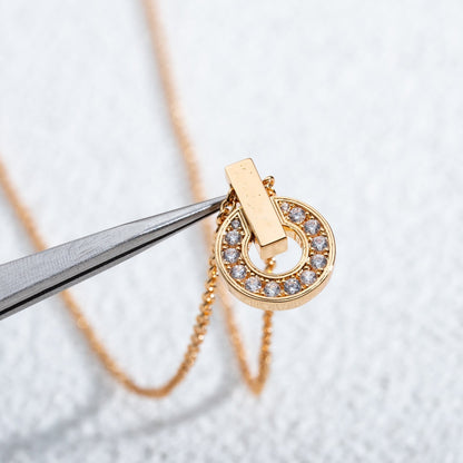 [Triumph Jewelry]GARI NECKLACE PINK GOLD DIAMOND