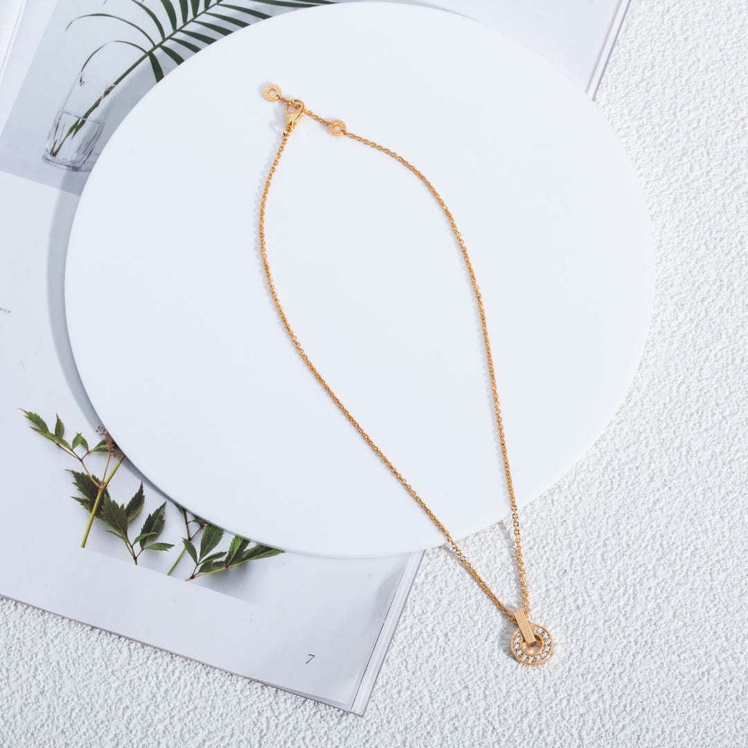 [Triumph Jewelry]GARI NECKLACE PINK GOLD DIAMOND