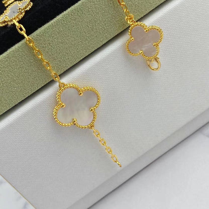 [Triumph Jewelry]MAGIC CLOVER MOP GOLD BRACELET 5 MOTIFS