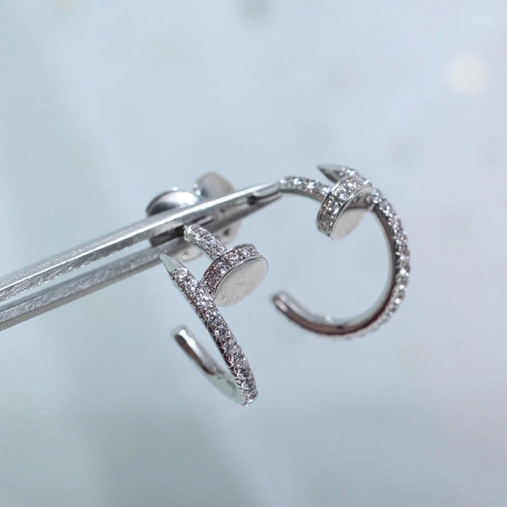 [Triumph Jewelry]JUSTE FULL DIAMOND SMALL EARRINGS