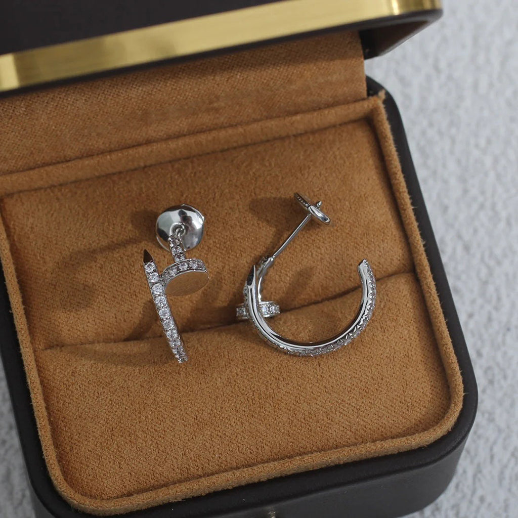 [Triumph Jewelry]JUSTE FULL DIAMOND SMALL EARRINGS