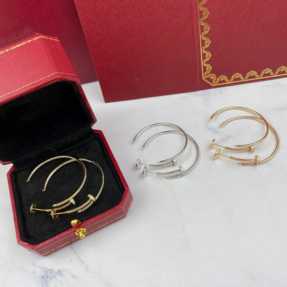 [Triumph Jewelry]JUSTE FULL DIAMOND LARGE EARRINGS