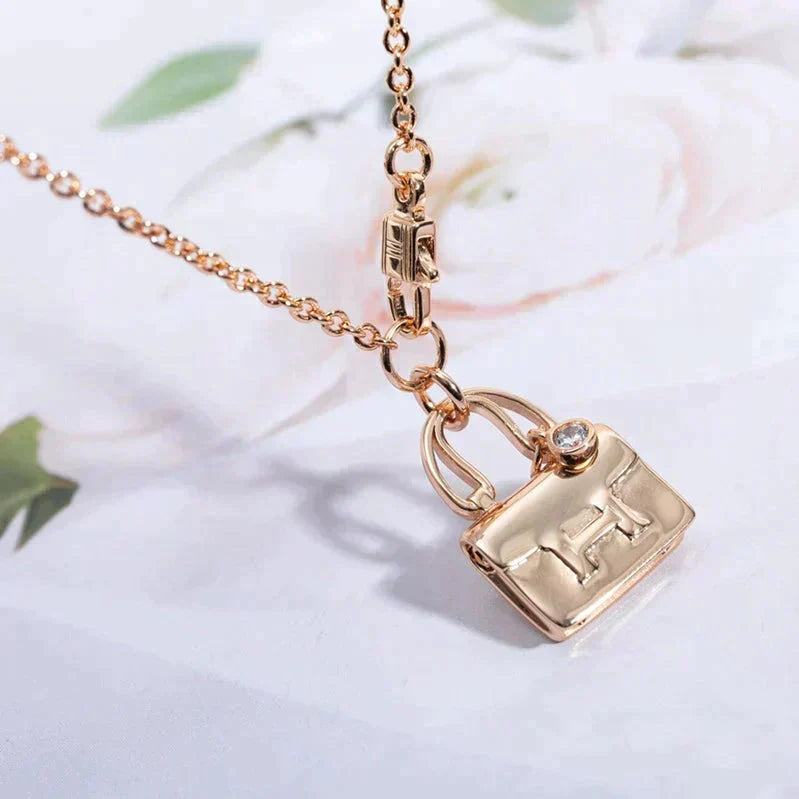 [Triumph Jewelry]AMULETTE PEDANT ROSE GOLD NECKLACE