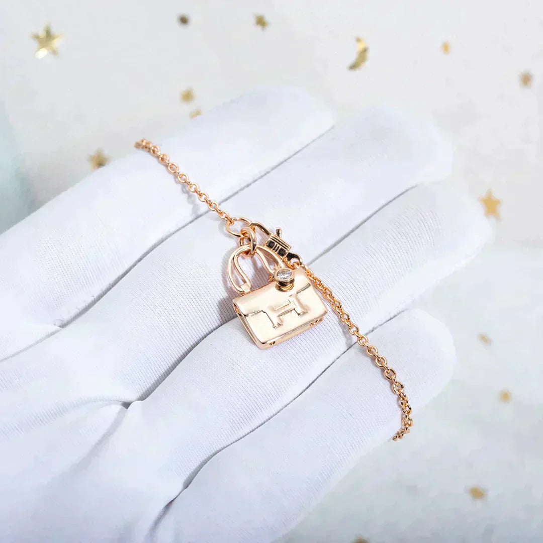 [Triumph Jewelry]AMULETTE PEDANT ROSE GOLD NECKLACE