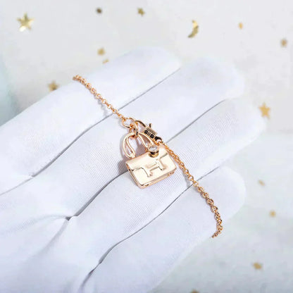 [Triumph Jewelry]AMULETTE PEDANT ROSE GOLD NECKLACE
