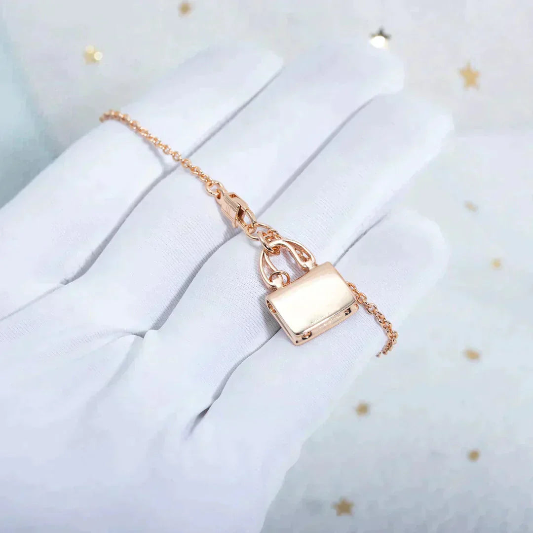 [Triumph Jewelry]AMULETTE PEDANT ROSE GOLD NECKLACE