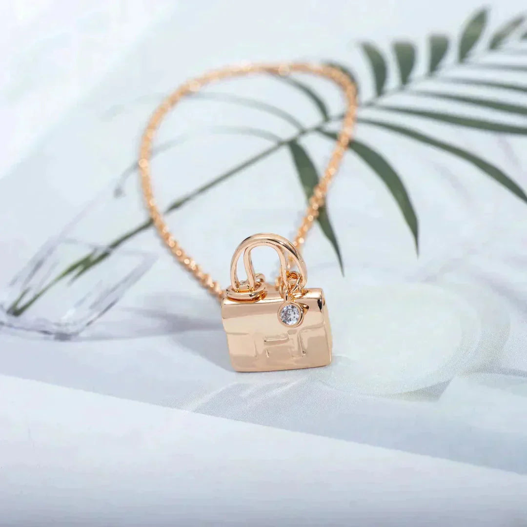 [Triumph Jewelry]AMULETTE PEDANT ROSE GOLD NECKLACE