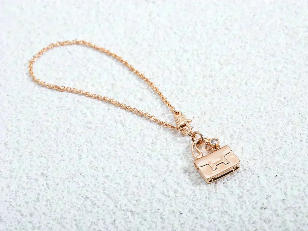 [Triumph Jewelry]AMULETTE PEDANT ROSE GOLD NECKLACE