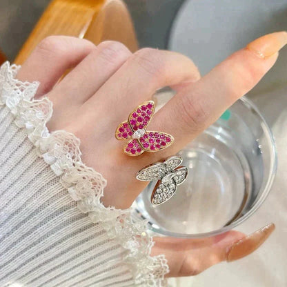 [Triumph Jewelry]TWIN BUTTERFLY DIAMOND RING