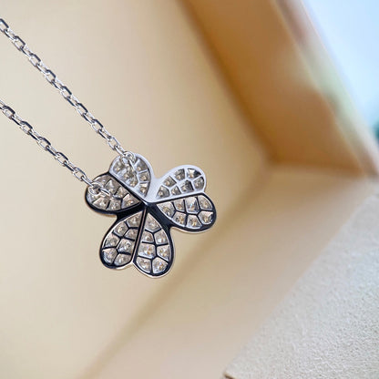 [Triumph Jewelry]CLOVER DIAMOND NECKLACE SILVER