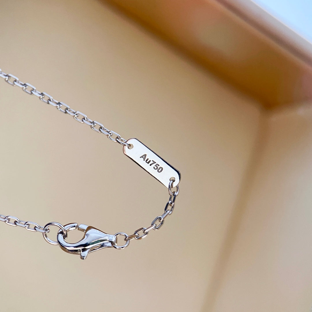 [Triumph Jewelry]CLOVER DIAMOND NECKLACE SILVER