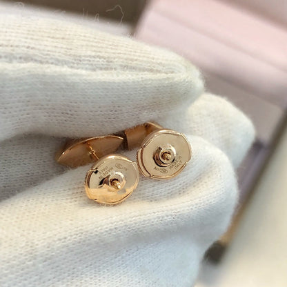 [Triumph Jewelry]DREAM EARRINGS 3 MOTIFS ONYX MOP PINK GOLD