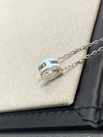 [Triumph Jewelry]POP H LIGHT BLUE NECKLACE