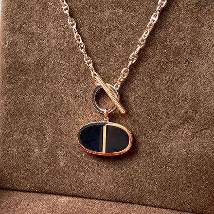 [Triumph Jewelry]CHAINE VERSO BLACK CERAMIC NECKLACE