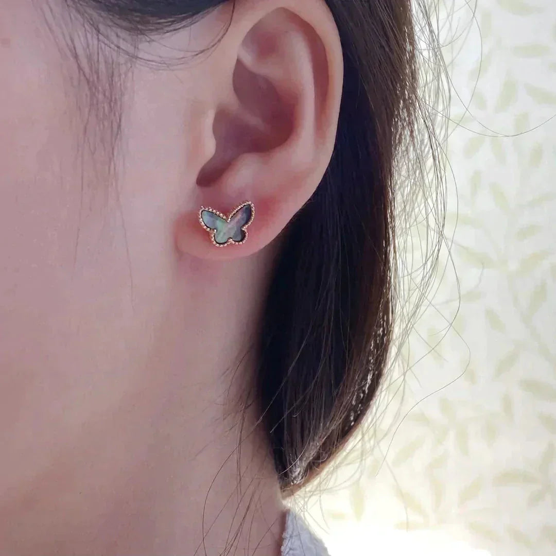 [Triumph Jewelry]BUTTERFLY DARK MOP  EARRINGS