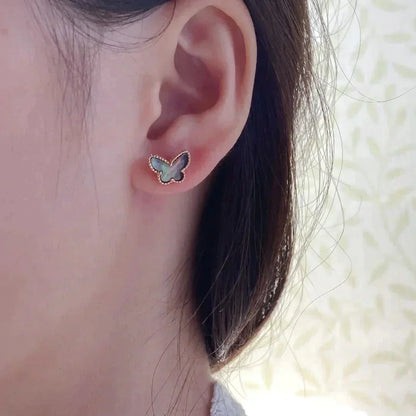 [Triumph Jewelry]BUTTERFLY DARK MOP  EARRINGS