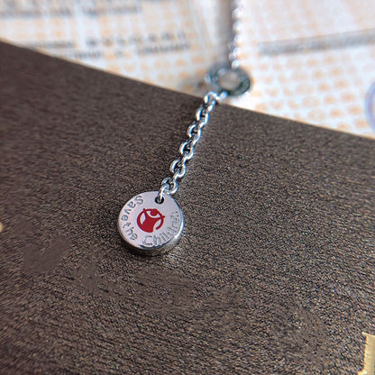[Triumph Jewelry]ZERO 1 BLACK CERAMIC SILVER NECKLACE