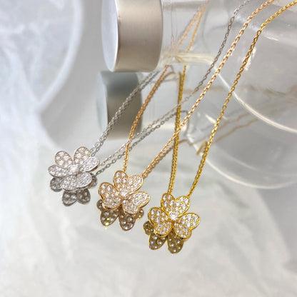[Triumph Jewelry]FLOWER DIAMOND NECKLACE