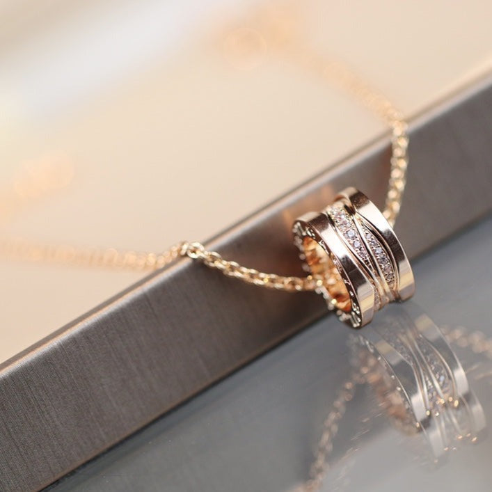 [Triumph Jewelry]ZERO 1 PINK GOLD DIAMOND NECKLACE