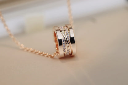[Triumph Jewelry]ZERO 1 PINK GOLD DIAMOND NECKLACE