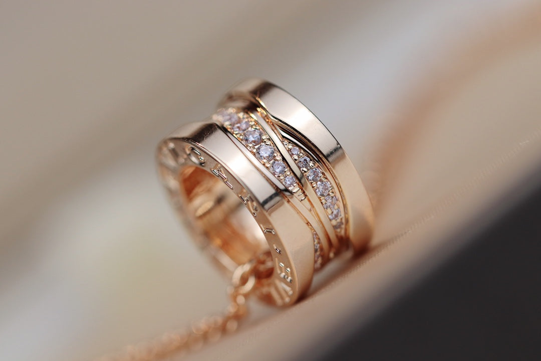 [Triumph Jewelry]ZERO 1 PINK GOLD DIAMOND NECKLACE