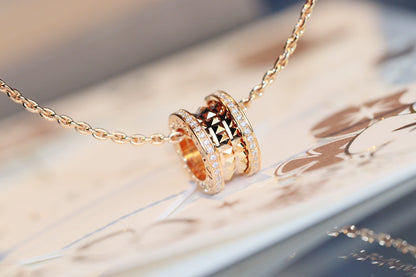 [Triumph Jewelry]ZERO 1 ROCK PEDANT PINK GOLD NECKLACE